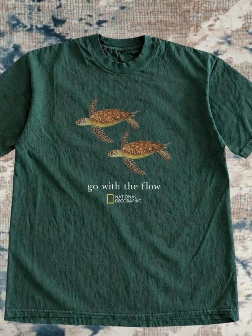 Gildan Dark Green Sea Turtle Graphic Tee